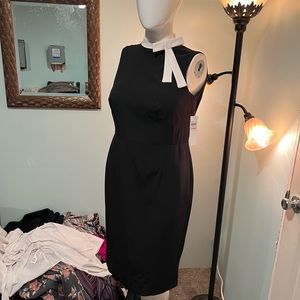 NWT Maggy London tie neck dress